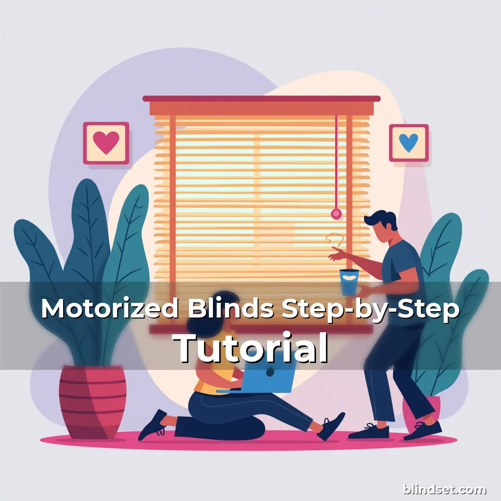 Artistic representation for Motorized Blinds Step-by-Step Tutorial