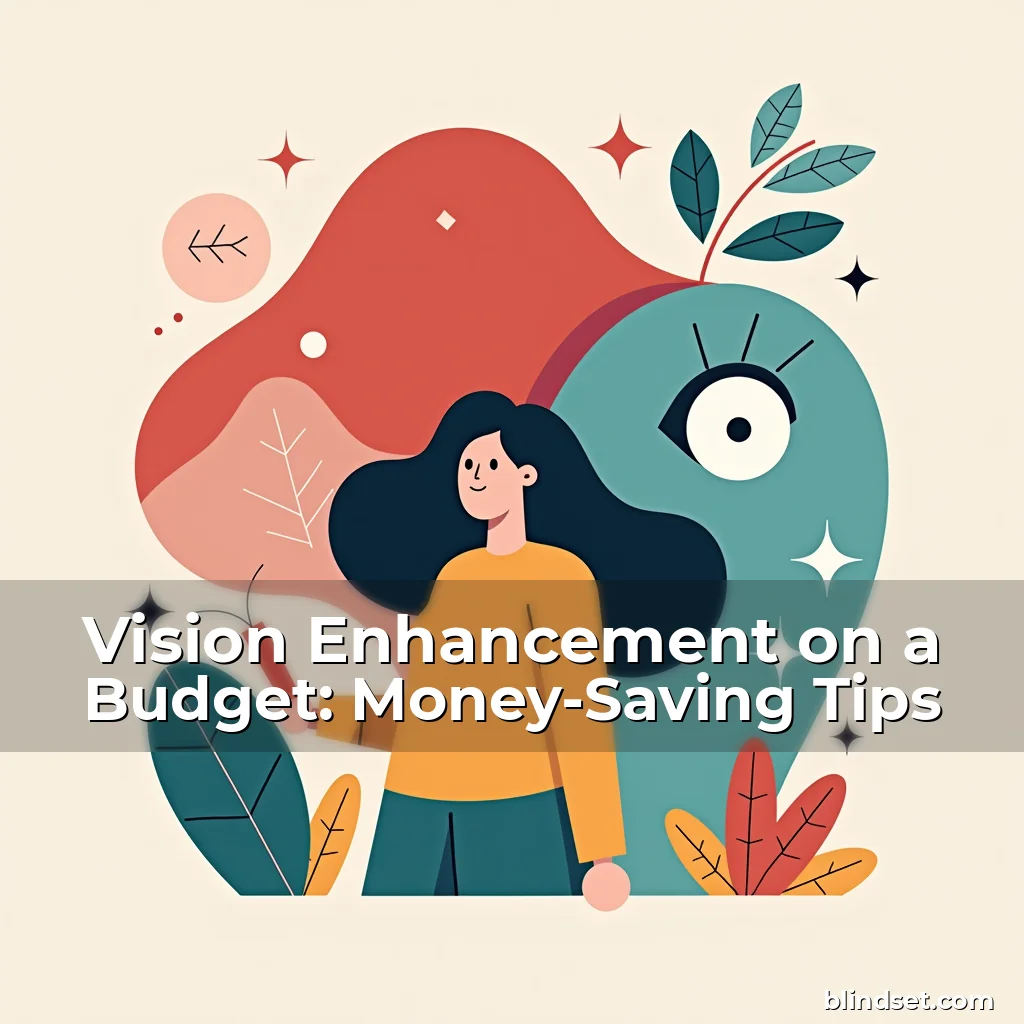 Artistic representation for Vision Enhancement on a Budget: Money-Saving Tips