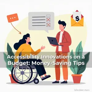Artistic representation for Accessibility Innovations on a Budget: Money-Saving Tips