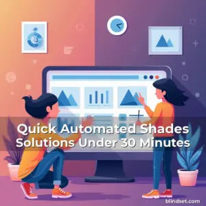 Artistic representation for Quick Automated Shades Solutions Under 30 Minutes