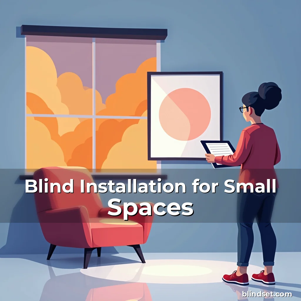 Artistic representation for Blind Installation for Small Spaces
