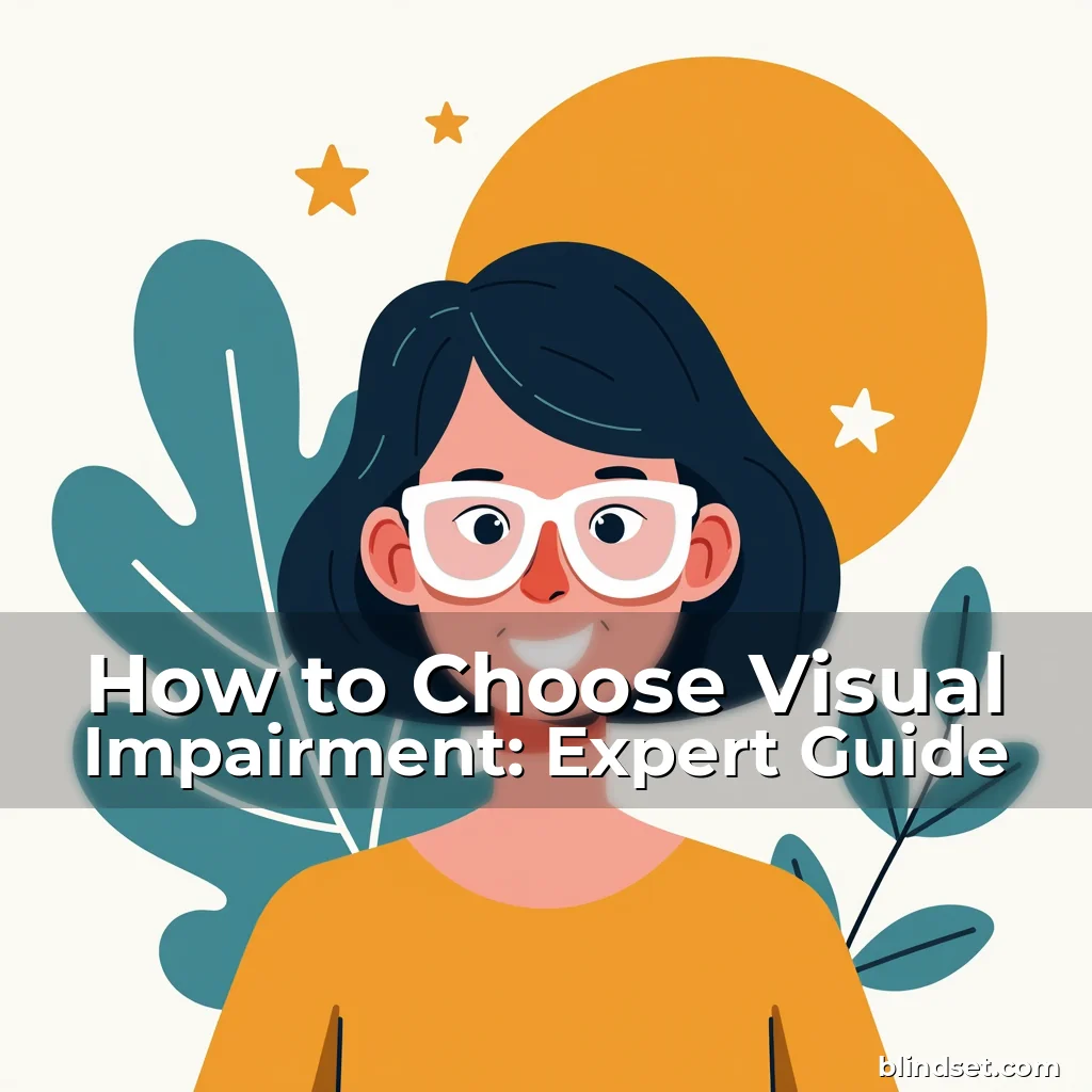 Artistic representation for How to Choose Visual Impairment: Expert Guide