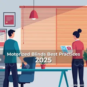 Artistic representation for Motorized Blinds Best Practices 2025