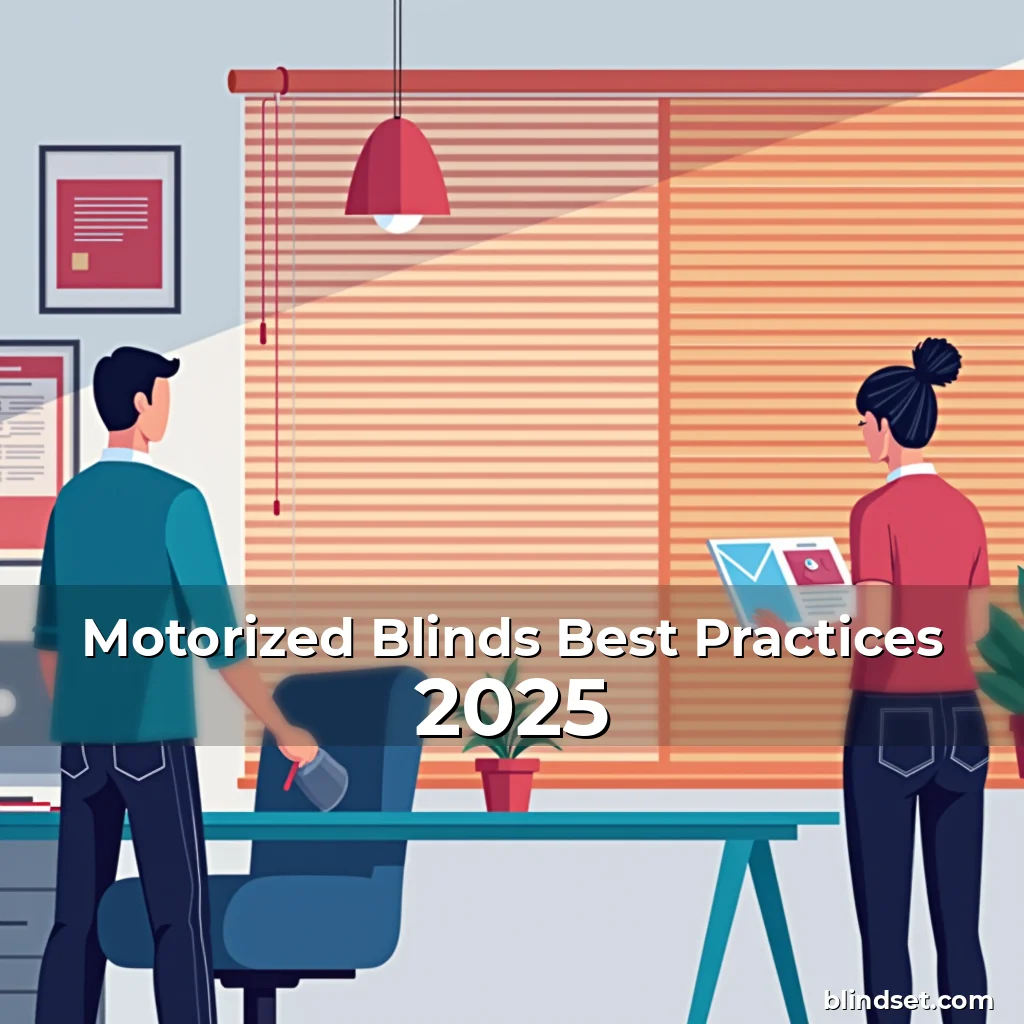 Artistic representation for Motorized Blinds Best Practices 2025