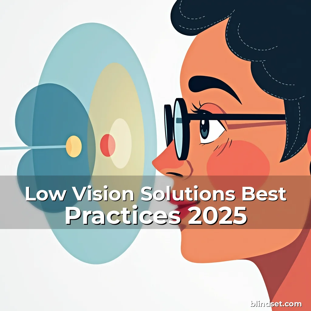 Artistic representation for Low Vision Solutions Best Practices 2025
