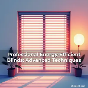 Artistic representation for Professional Energy-Efficient Blinds: Advanced Techniques