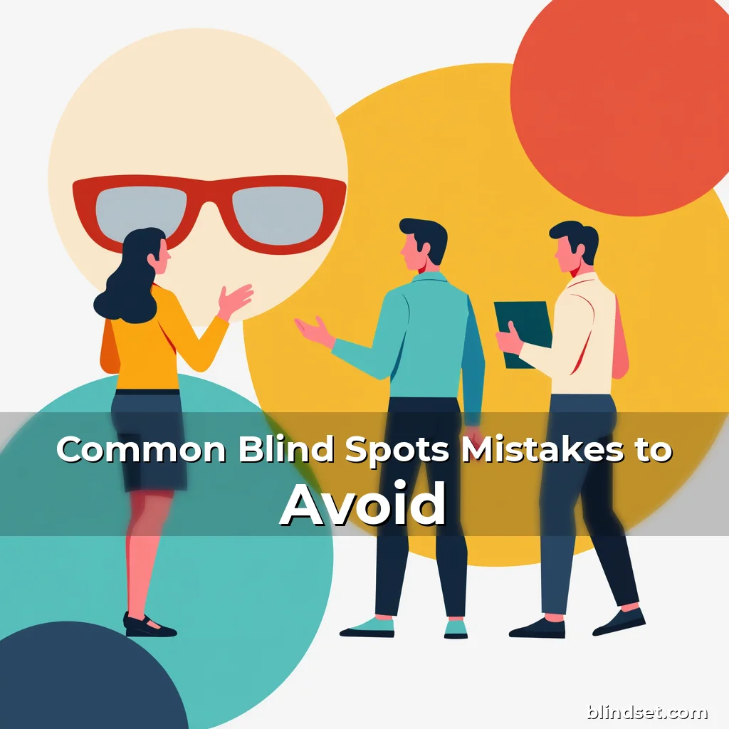 Artistic representation for Common Blind Spots Mistakes to Avoid
