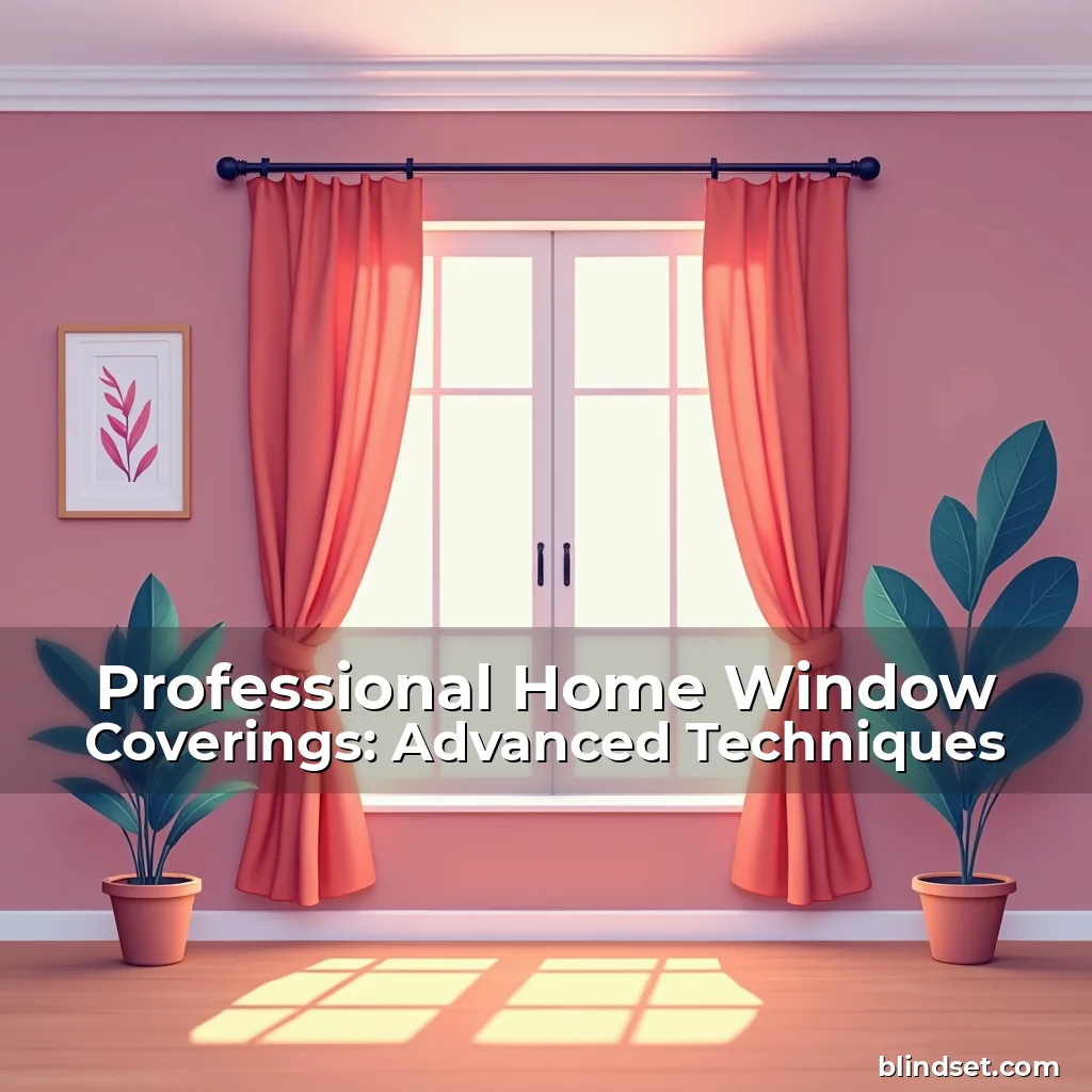 Artistic representation for Professional Home Window Coverings: Advanced Techniques