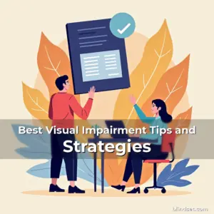 Artistic representation for Best Visual Impairment Tips and Strategies