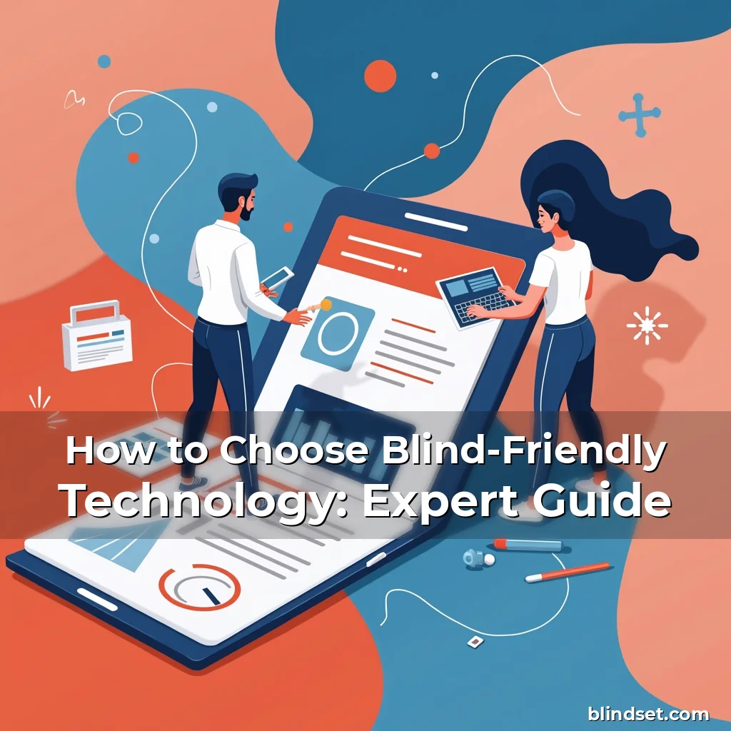 Artistic representation for How to Choose Blind-Friendly Technology: Expert Guide