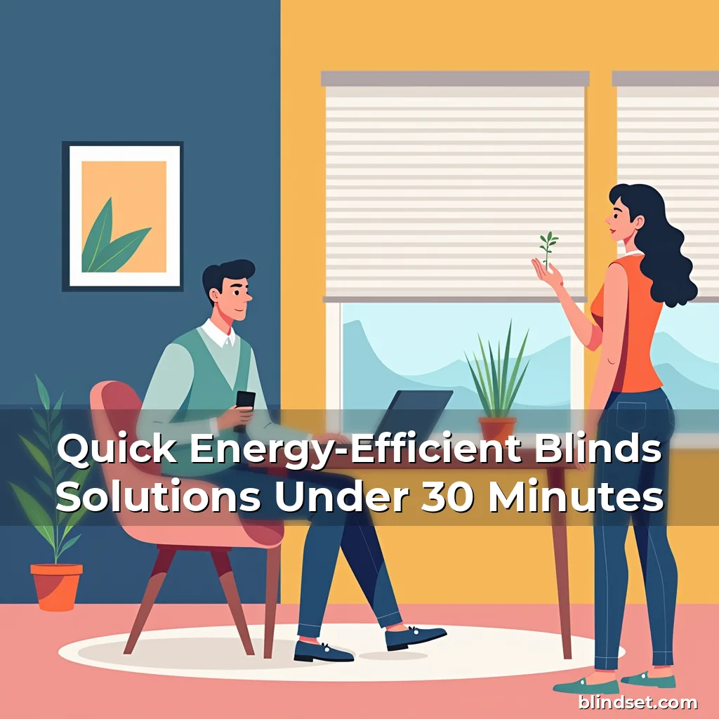 Artistic representation for Quick Energy-Efficient Blinds Solutions Under 30 Minutes