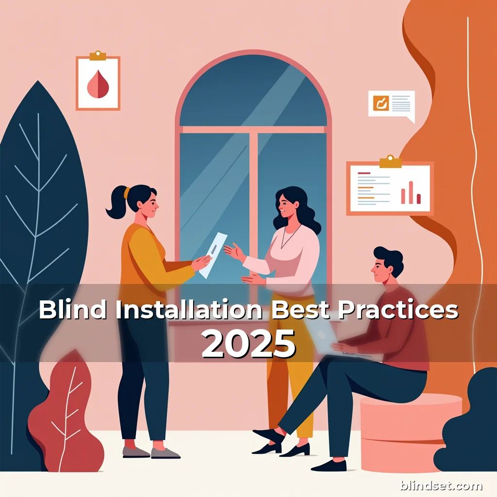 Artistic representation for Blind Installation Best Practices 2025