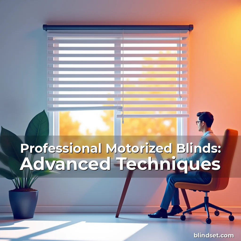 Artistic representation for Professional Motorized Blinds: Advanced Techniques