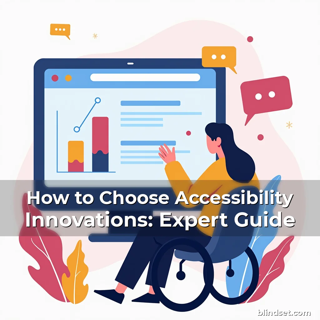 Artistic representation for How to Choose Accessibility Innovations: Expert Guide