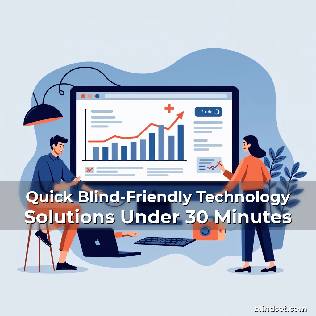 Artistic representation for Quick Blind-Friendly Technology Solutions Under 30 Minutes