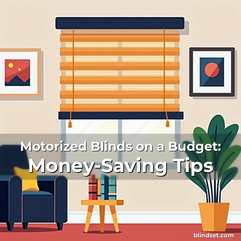 Artistic representation for Motorized Blinds on a Budget: Money-Saving Tips